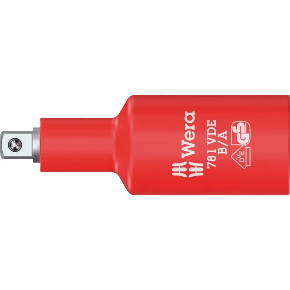 Wera 05024692001 781 B/A Vde Connector, Insulated, 3/8", 781 B/A X 1/4 X 66 Mm X 3/8" 1