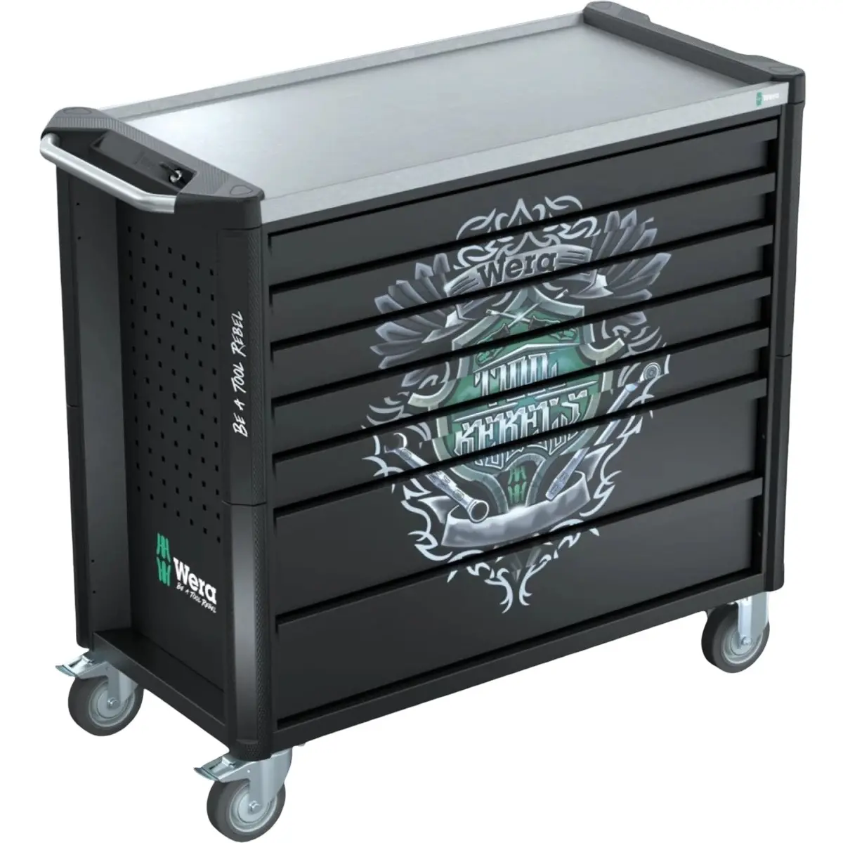 Wera 05150132001 9702 Tool Rebel Roller Cabinet Stainless Xxl 2, 202 Pieces 1