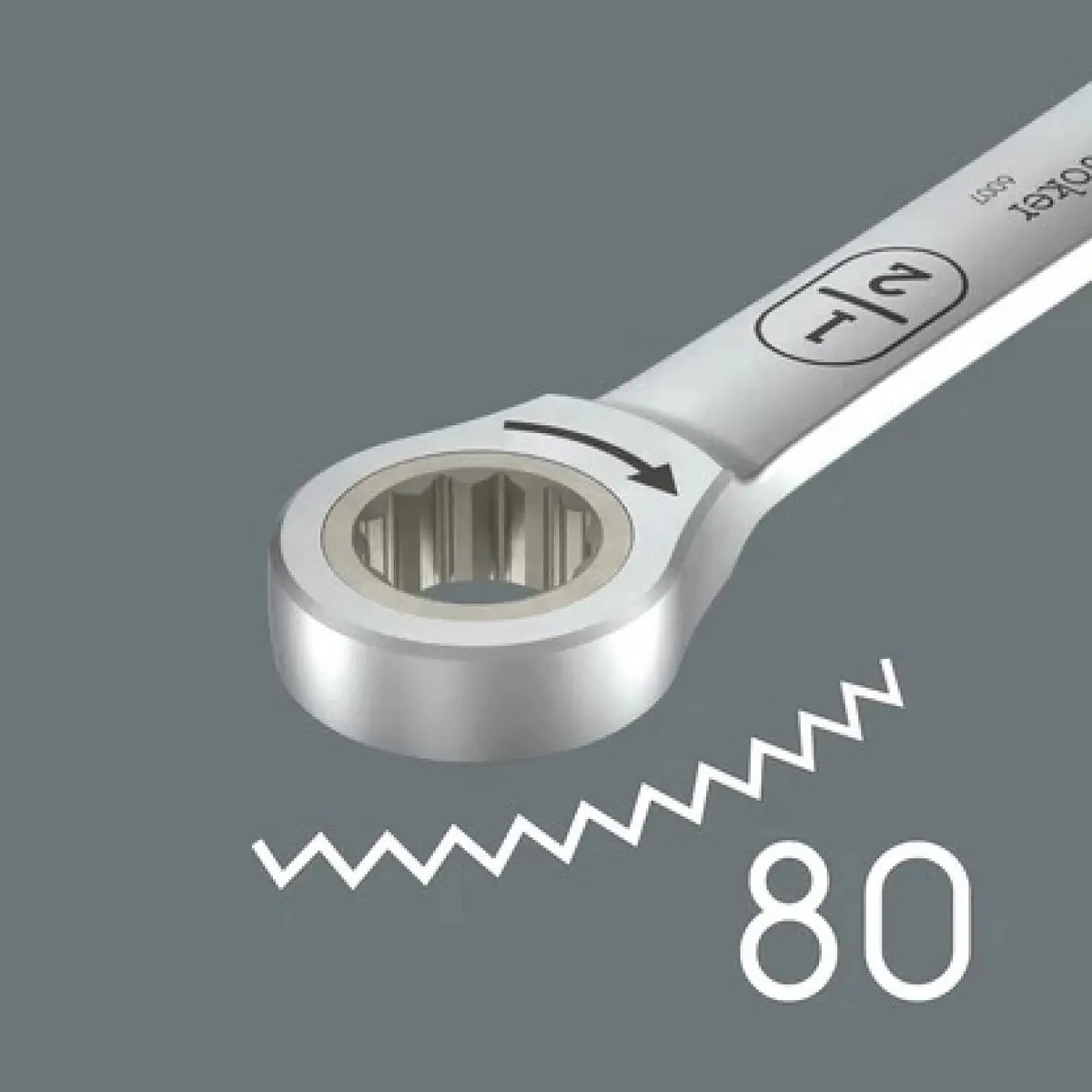 Wera 05020365001 6007 Joker Ratcheting Combination Spanner Sb, Long Design, Imperial, 9/16" X 265 Mm 2