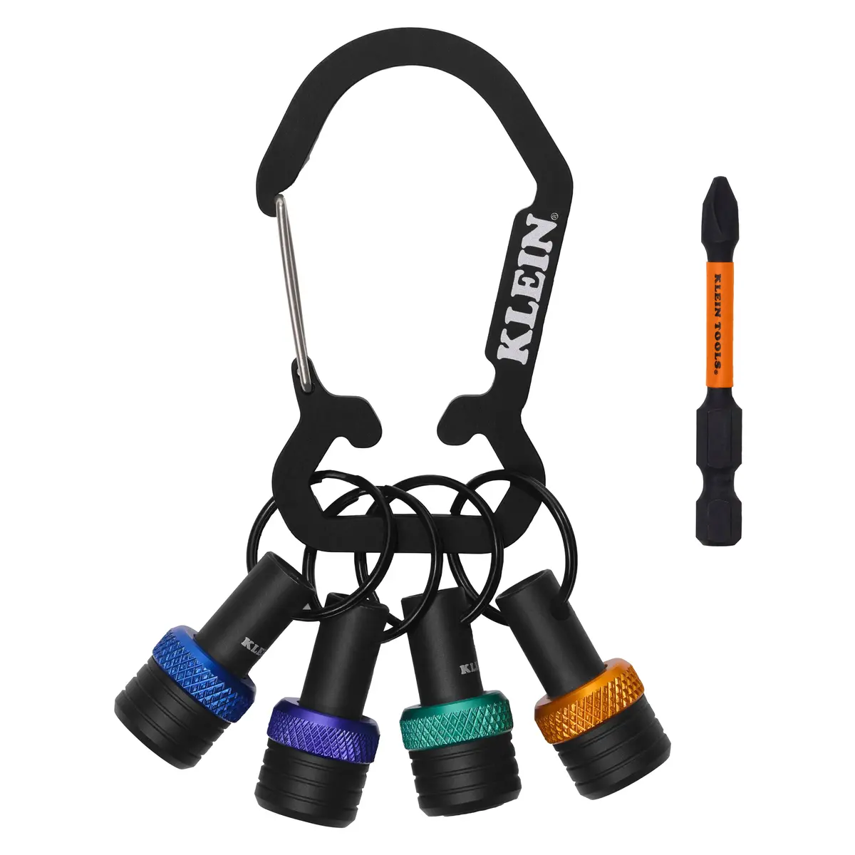 Klein Tools K33850 Bit Holder Keychain Set, 5 Pc. 1