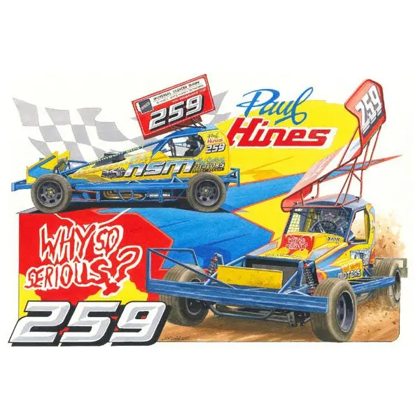 Brisca F1 #259 Paul Hines Shale And Tarmac Print 1