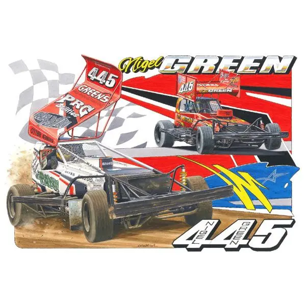 Brisca F1 #445 Nigel Green Shale And Tarmac Print 1