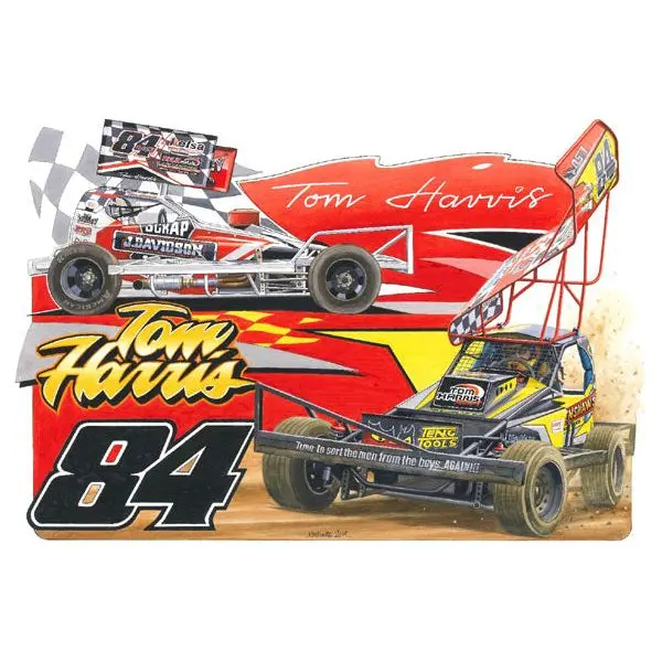 Brisca F1 #84 Tom Harris Shale And Tarmac Print 1