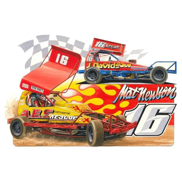 Brisca F1 #16 Matt Newson Shale And Tarmac Print 1