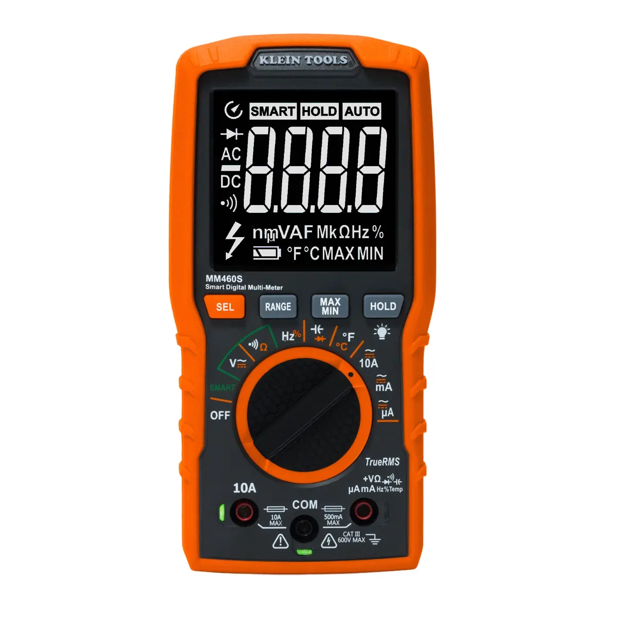 Klein Tools Mm460s Smart Digital Multimeter, 600V Ac/Dc Auto-Ranging 1