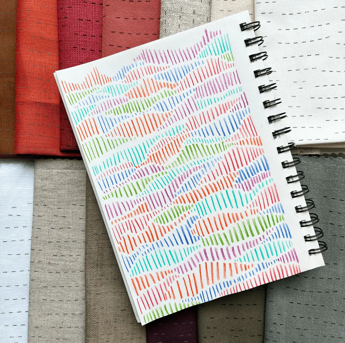 Mr Pattern Club Stitch Sampler - Hills 1