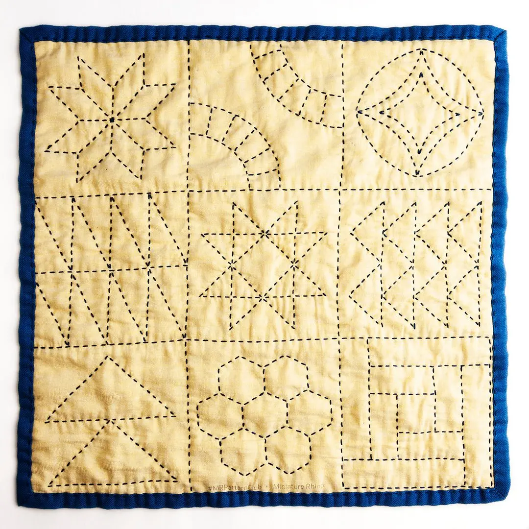 Mr Pattern Club Stitch Sampler - Mini Quilt 1