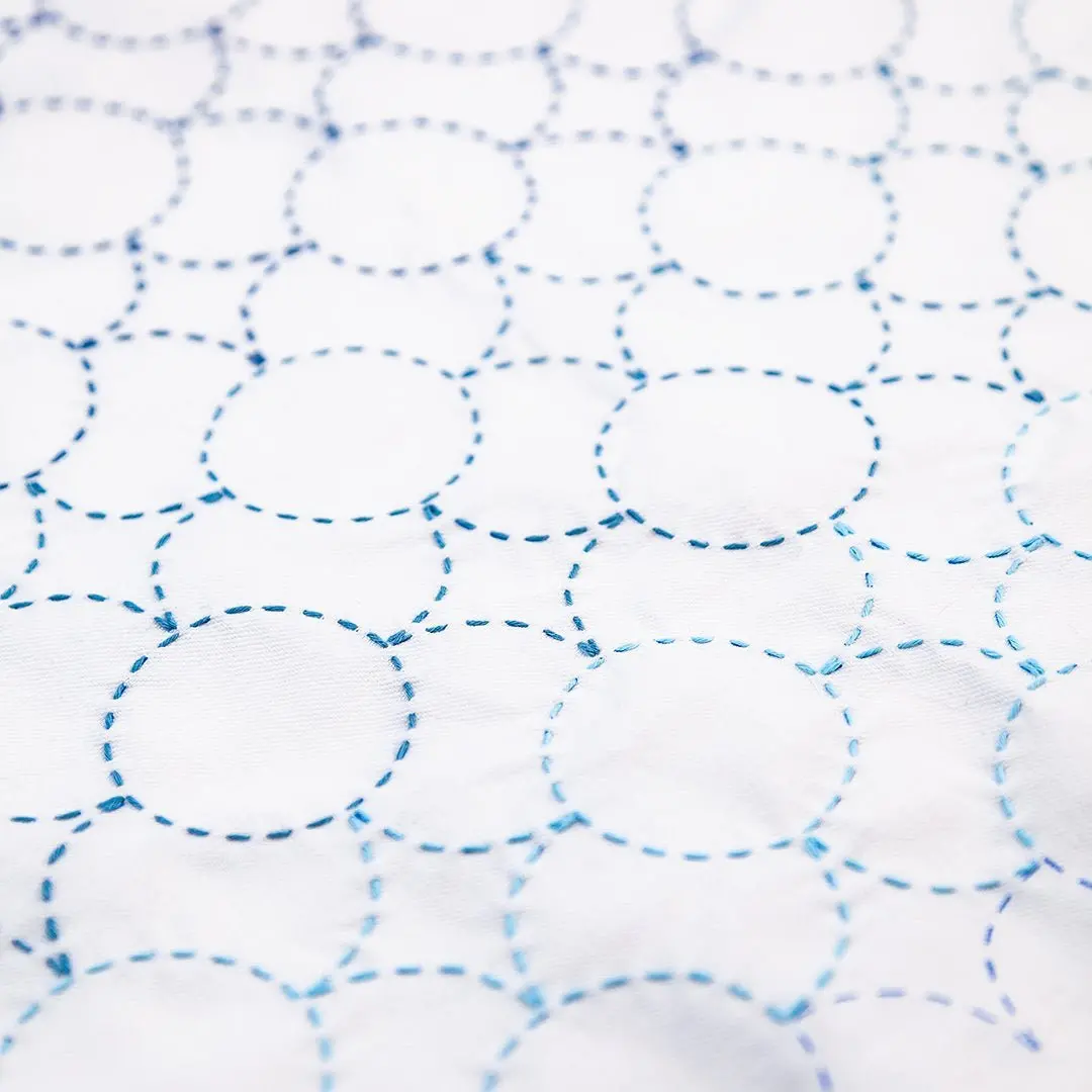 Mr Pattern Club Stitch Sampler - Ombré Circle + Diamond 2