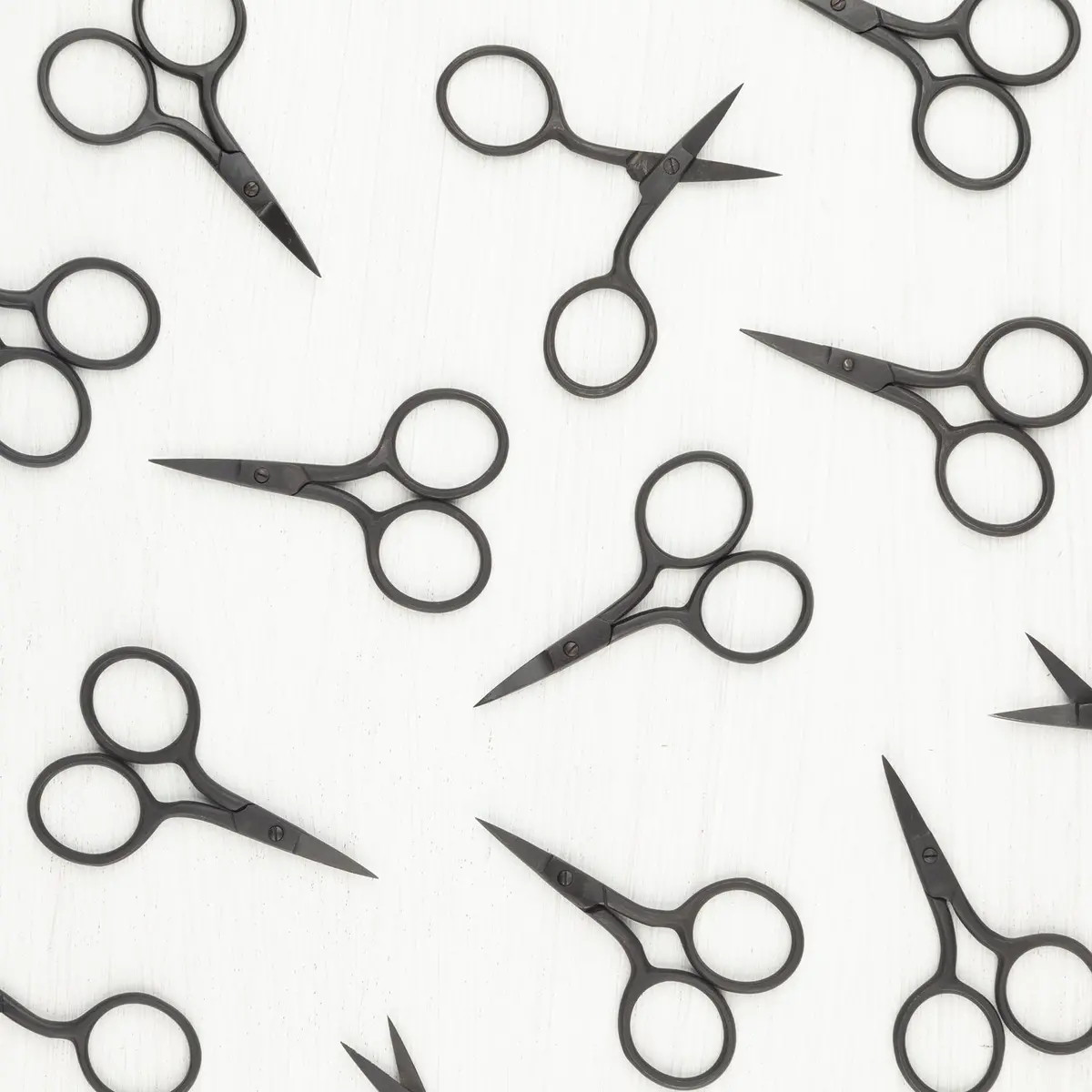 Needle Point Black Matte Scissors 1