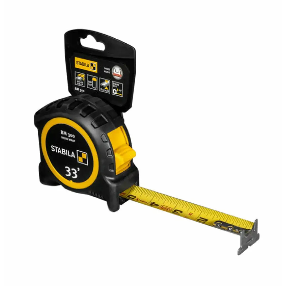 Stabila 30533 Pocket Tape Bm 300, Imperial Scale 33 Ft. 1