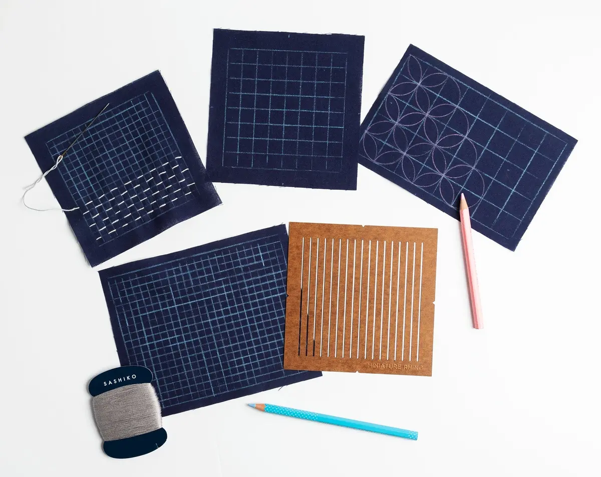 Sashiko Grid Stencil, The Original 1
