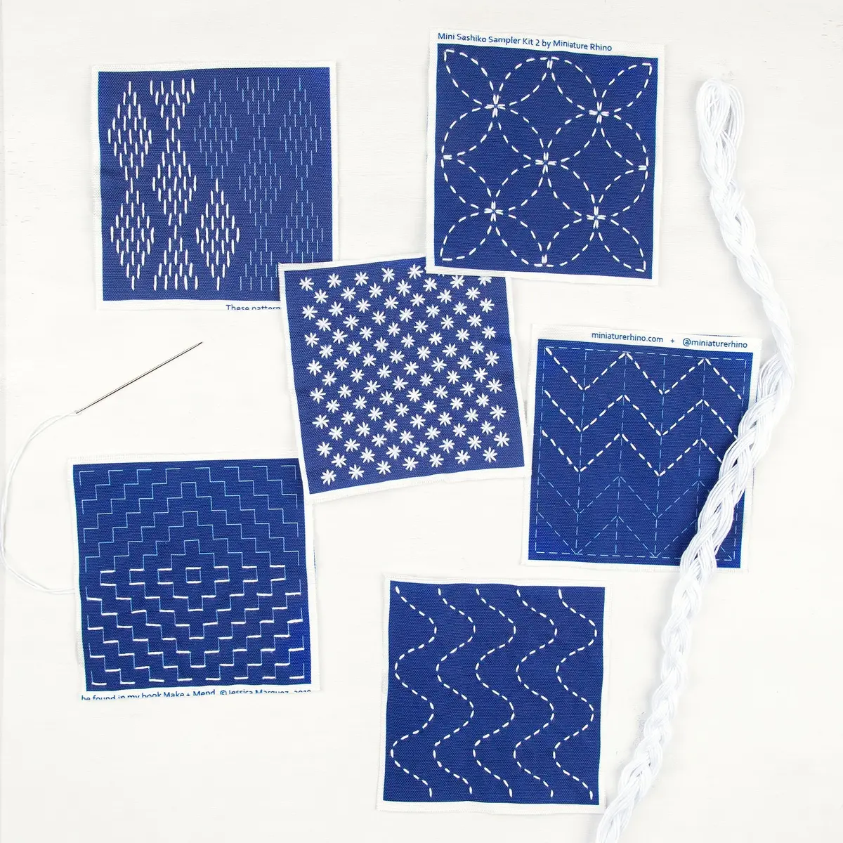 Sashiko Mini Sampler Kit 2 1