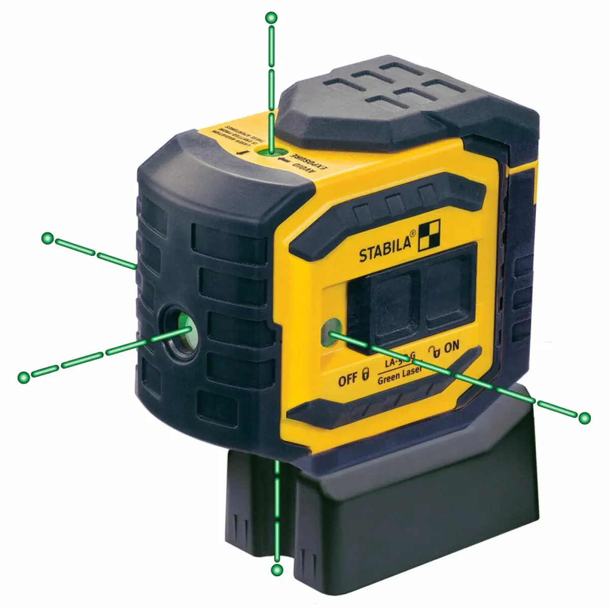 Stabila 03165 La-5P G Self-Leveling, 5-Point/Dot Greenbeam Laser 1