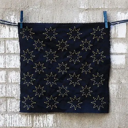 Stars- Silk Screened Embroidery Pattern 1