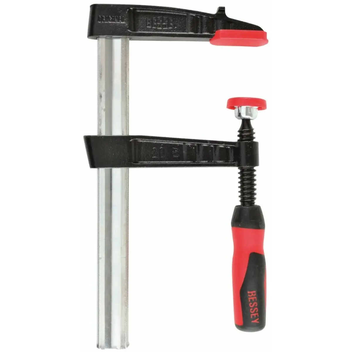 Bessey Tgj2.530+2K Clamp, Woodworking, F-Style, 2K Handle, Replaceable Pads, 2.5 In. X 30 In., 600 Lb 1