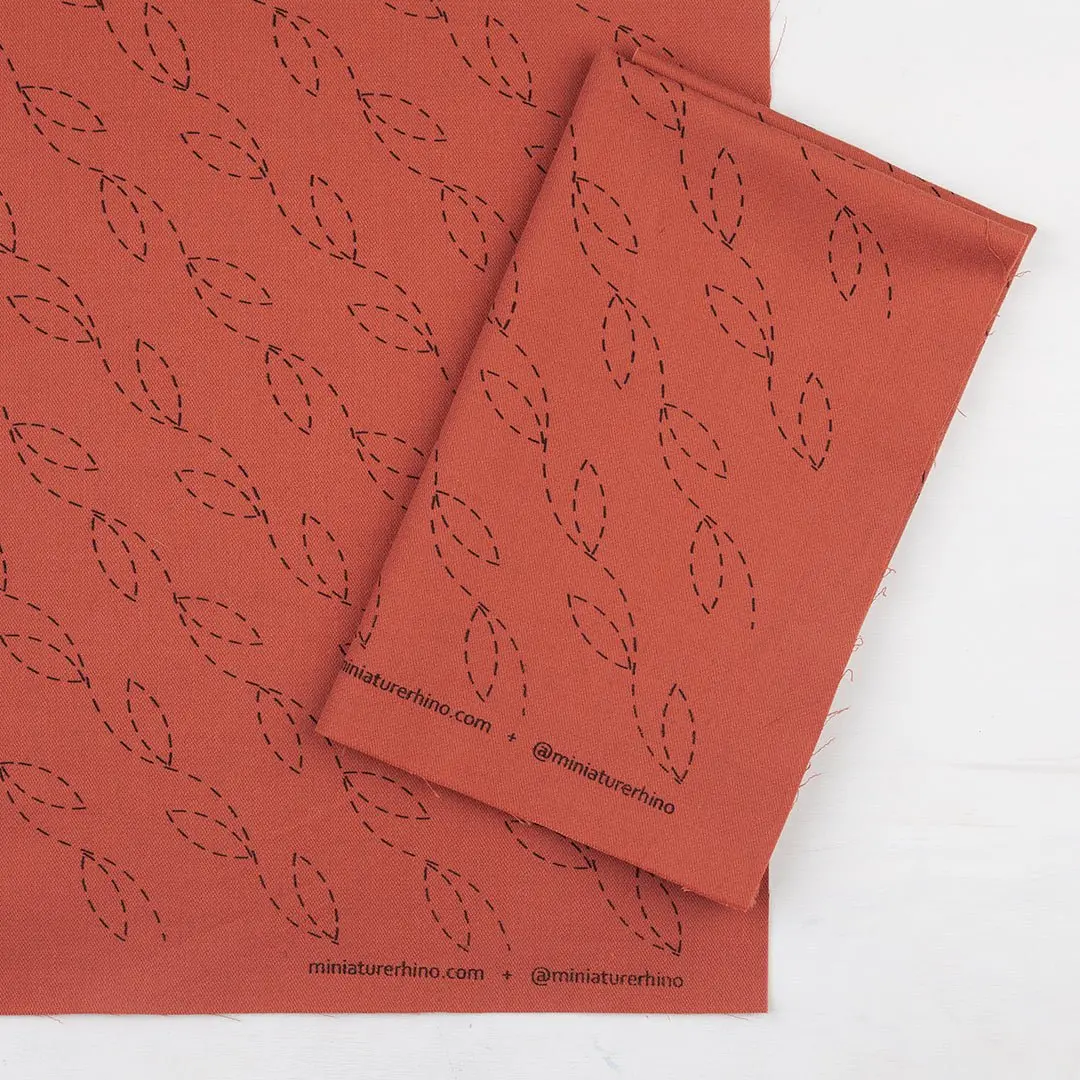Vines- Silk Screened Embroidery Pattern 1
