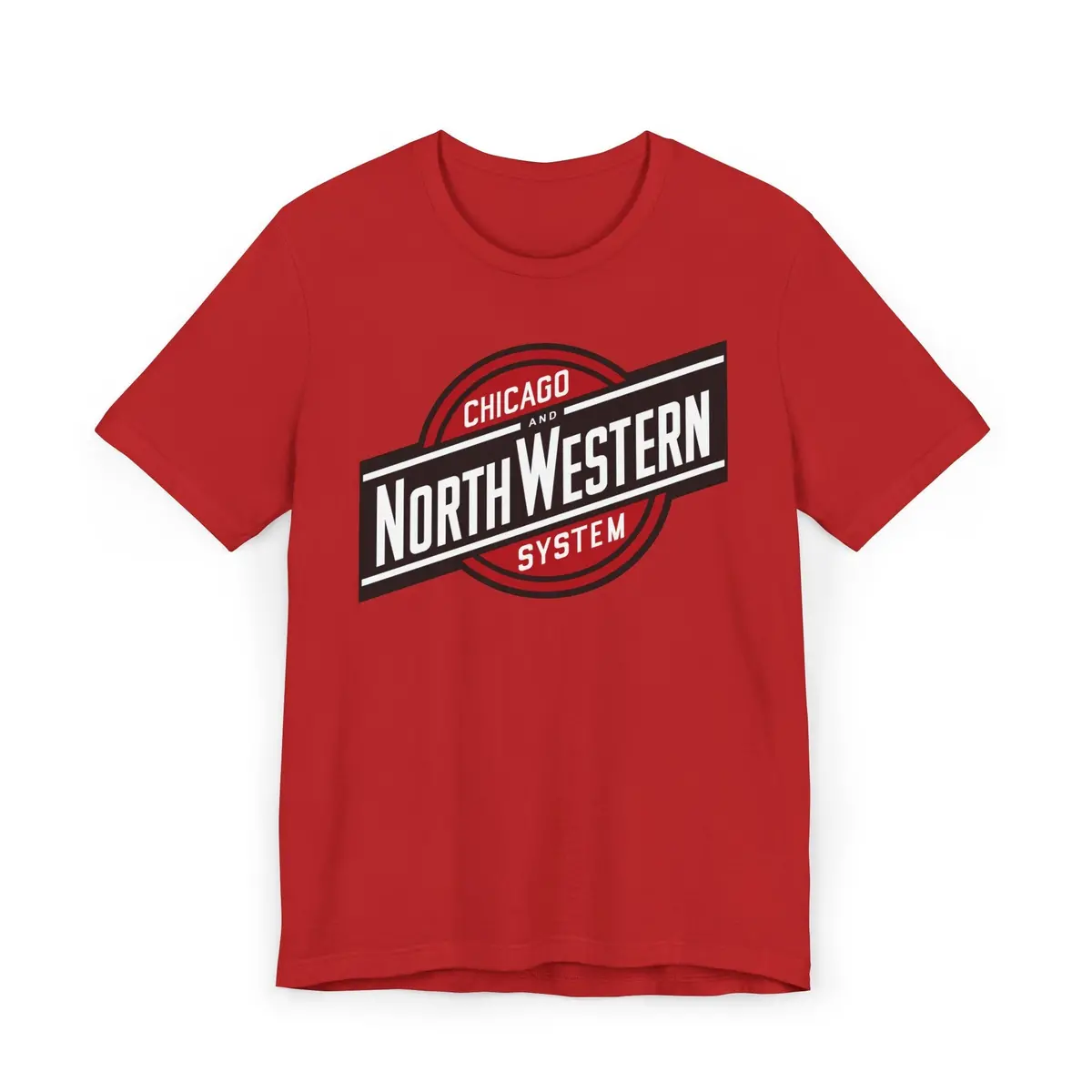 Chicago And North Western System Railroad Logo Tee 1