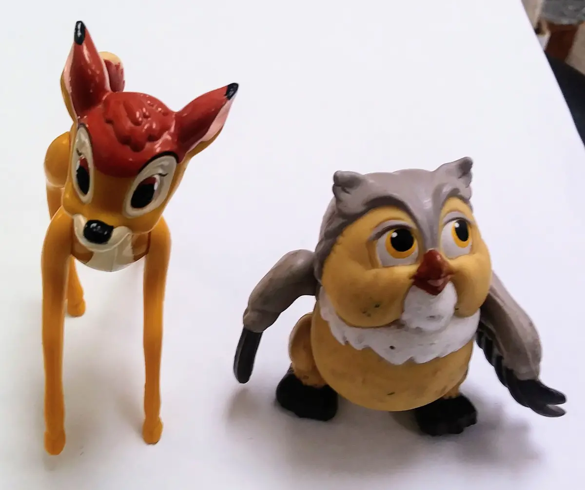Disney Happy Meal Toy Set - Bambi And Owl 1