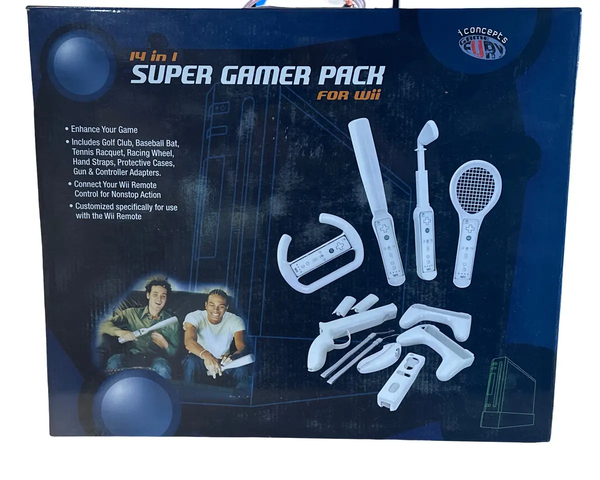 Iconcepts Wii-600 14 In 1 Gaming Controller Accessory Kit - Nintendo Wii 1