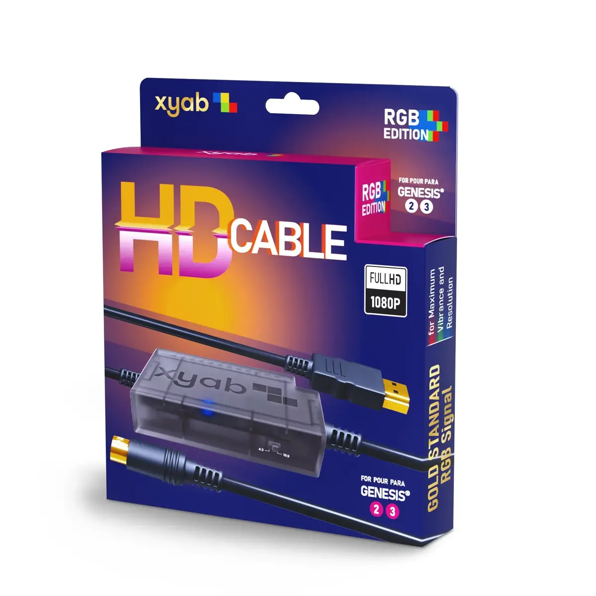 Rgb+ Hd Link Cable For Sega Genesis® 2