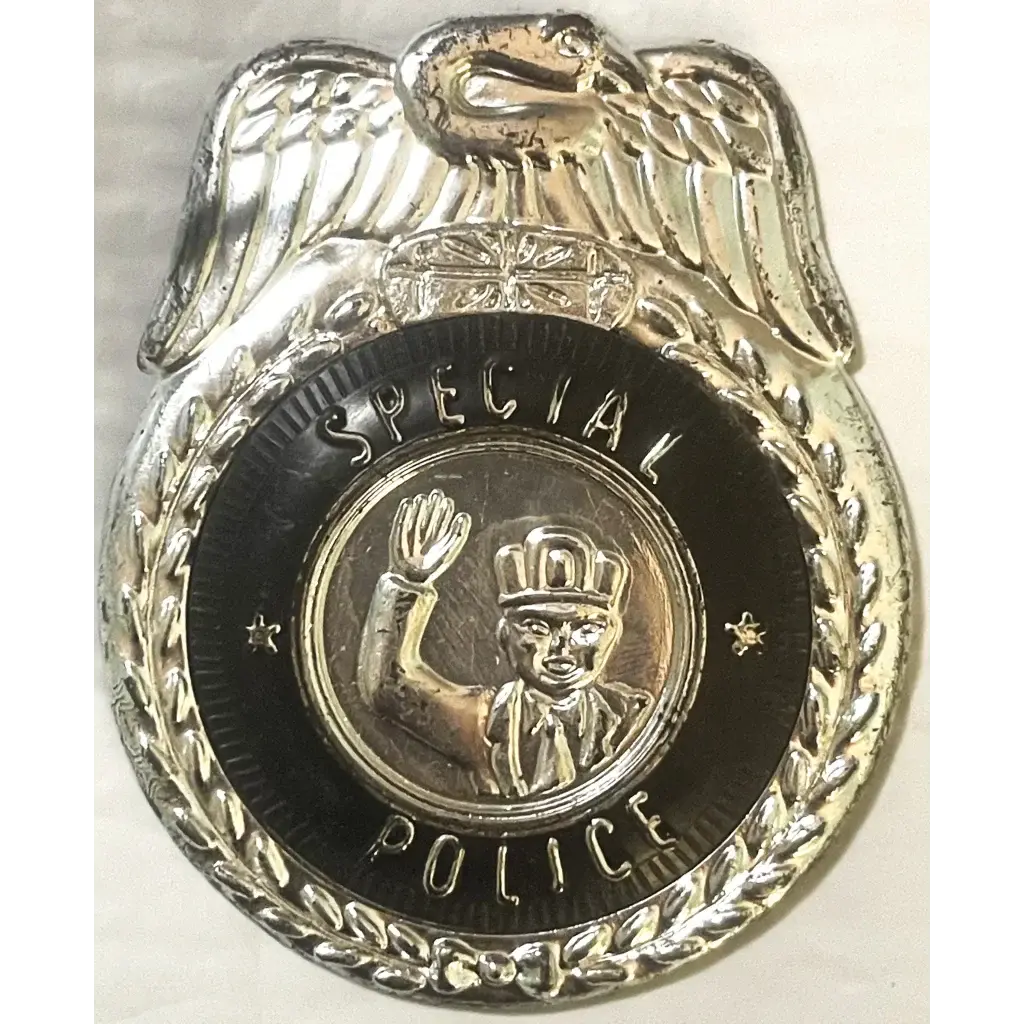 Rare Antique Vintage Large 1950S Special Police Badge Tin Collectible 1