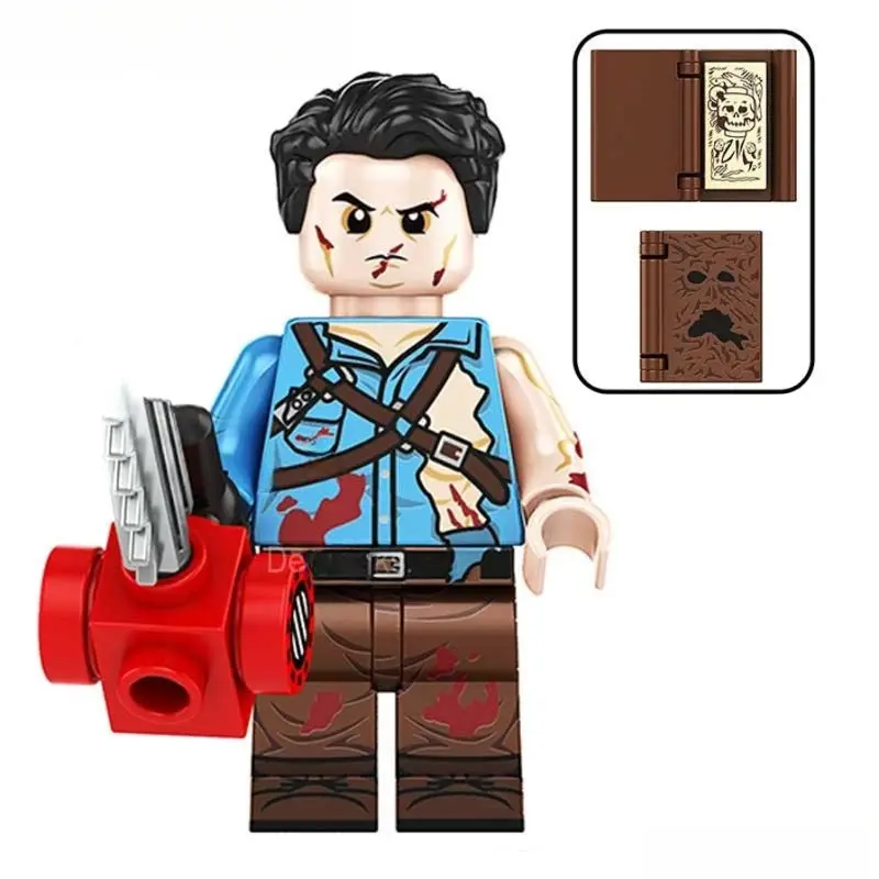 Ash From The Evil Dead Lego Horror Movie Minifigures Custom Toys New 1