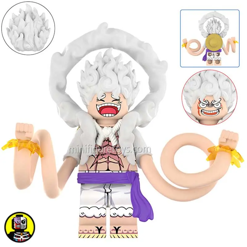 Monkey D Luffy Nika God One Piece Anime - Lego Compatible Minifigure 1