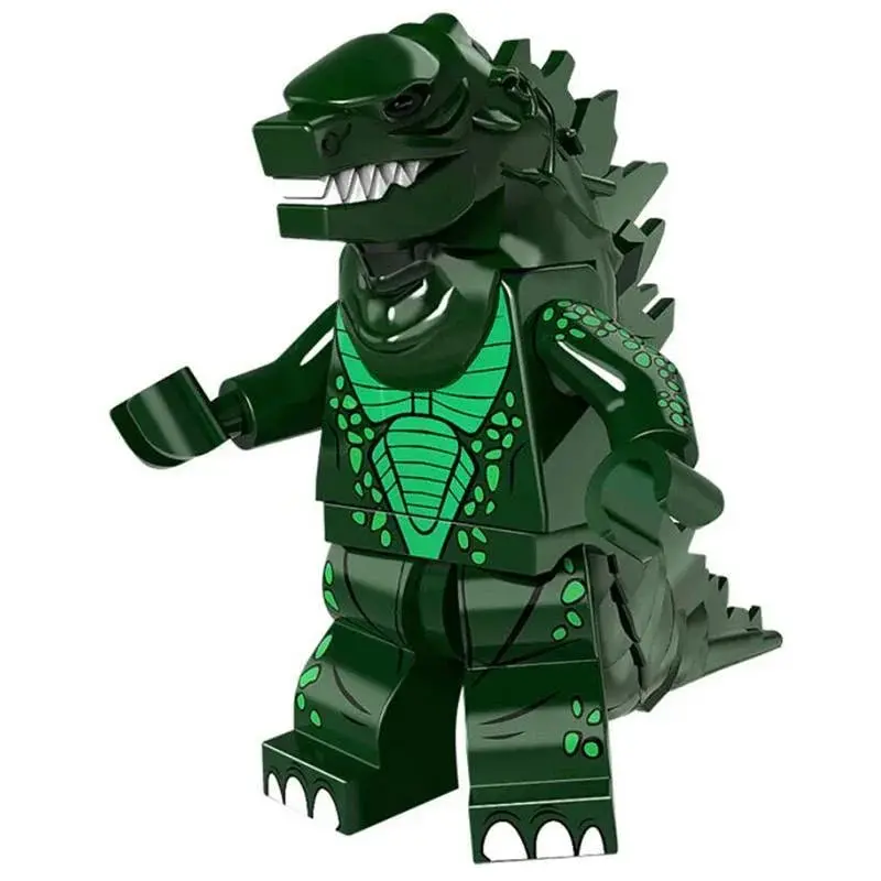 Godzilla Green Kaiju Lego Minifigures Custom Toys 1