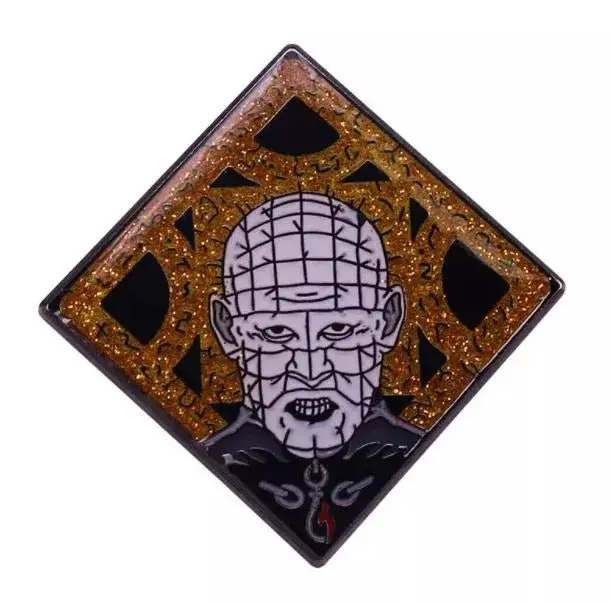 Hellraiser Pinhead Lament Configuration Enamel Pins Small, Durable, High Quality Accessories 1