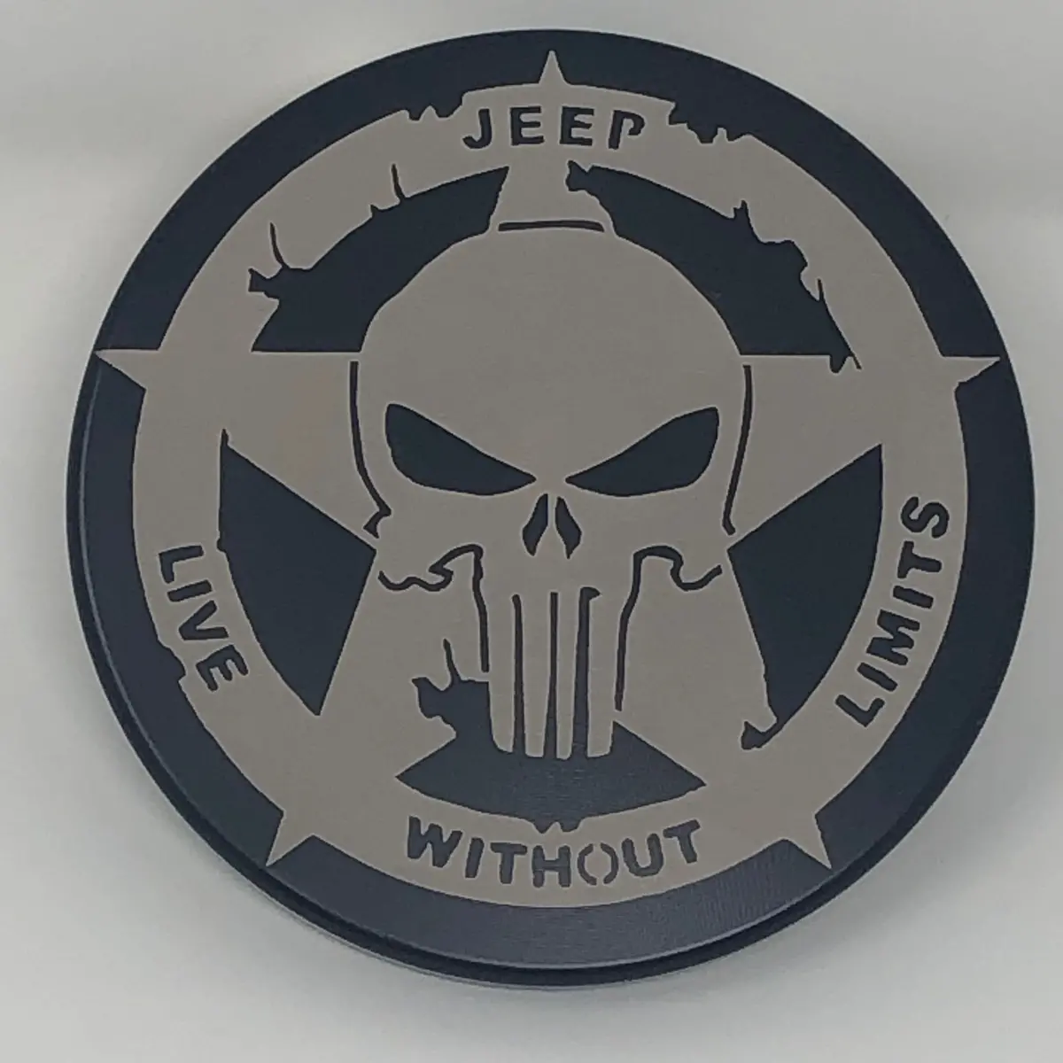 Jeep Live Without Limits Punisher Hitch Cover 1