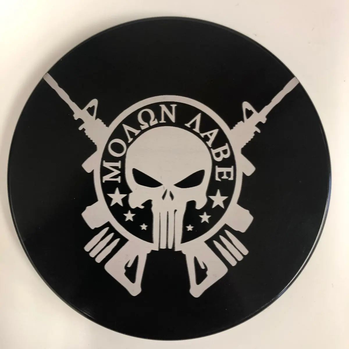 Molon Labe Punisher Hitch Cover 1