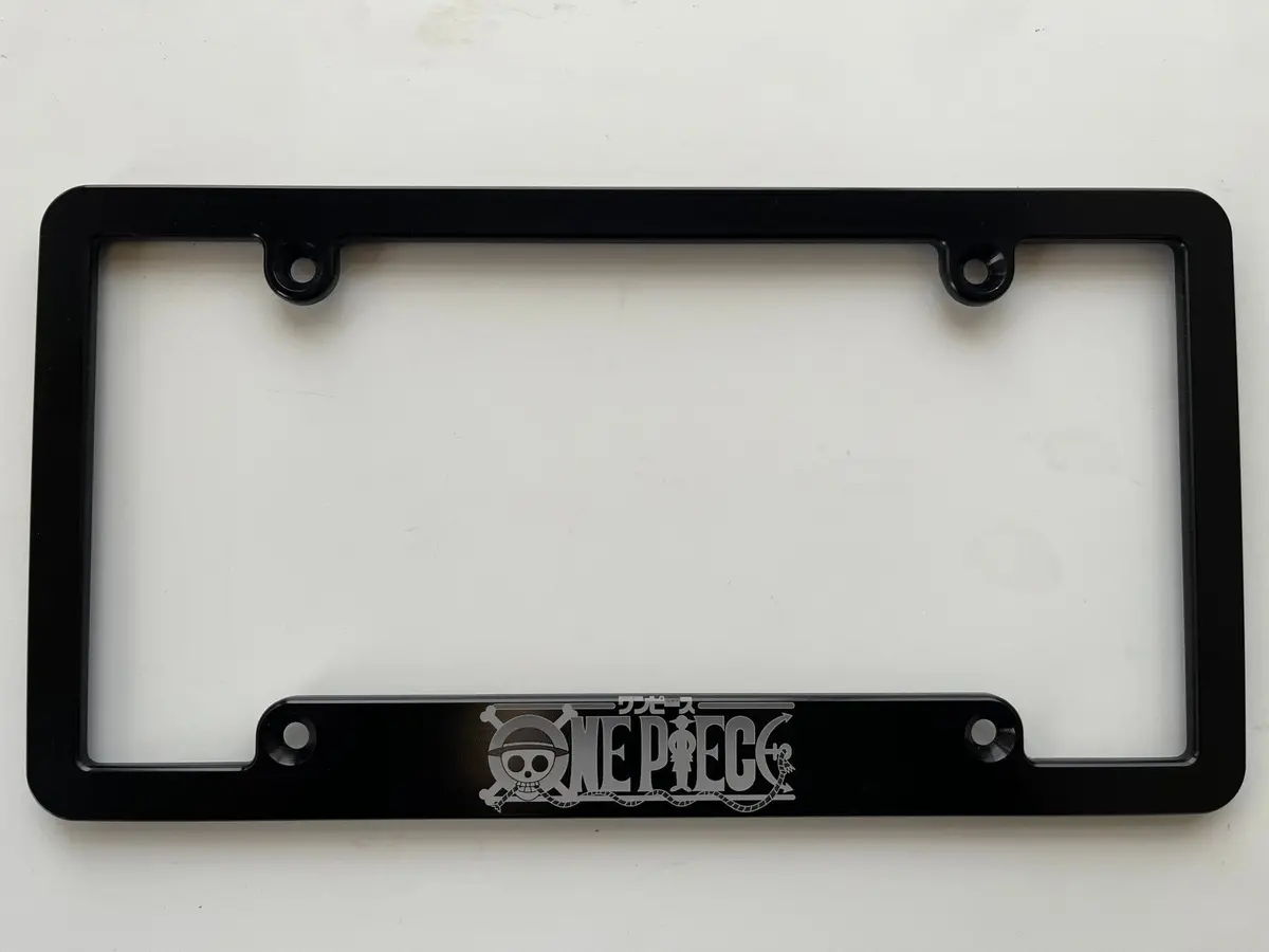 One Piece Billet Aluminum License Plate Frame 1