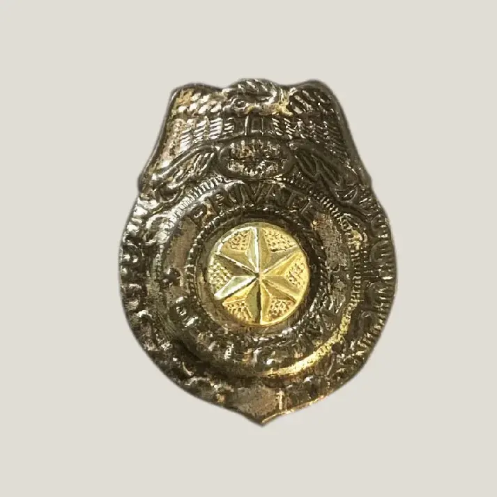 Antique Vintage 1950S Tin Special Police & Private Detective Badge On Original Card – Classic Dime Store Crime‑Fighter Memorabilia 1