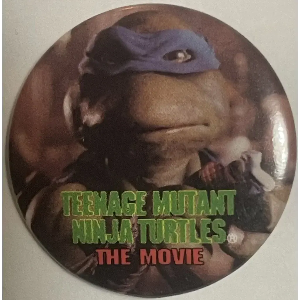 Rare 1990 Leonardo Ninja Turtles Movie Pin Unleashed 1