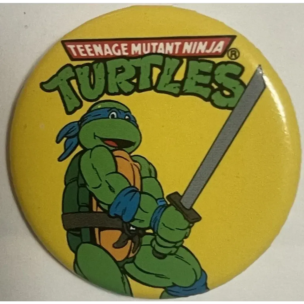 Rare 1990 Leonardo Pin From Ninja Turtles Movie 1