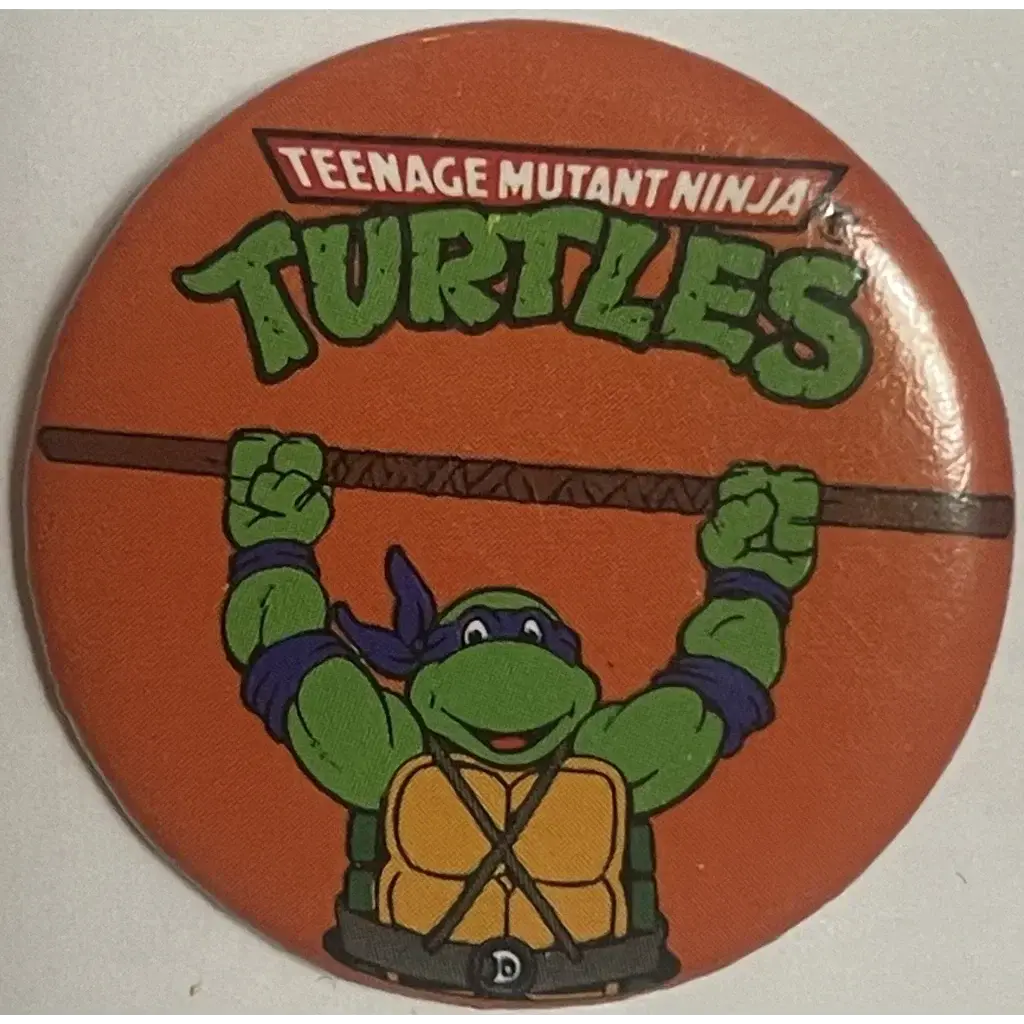 Vintage 1990 Teenage Mutant Ninja Turtles Movie Pin — Donatello | Button‑Up Co. 1