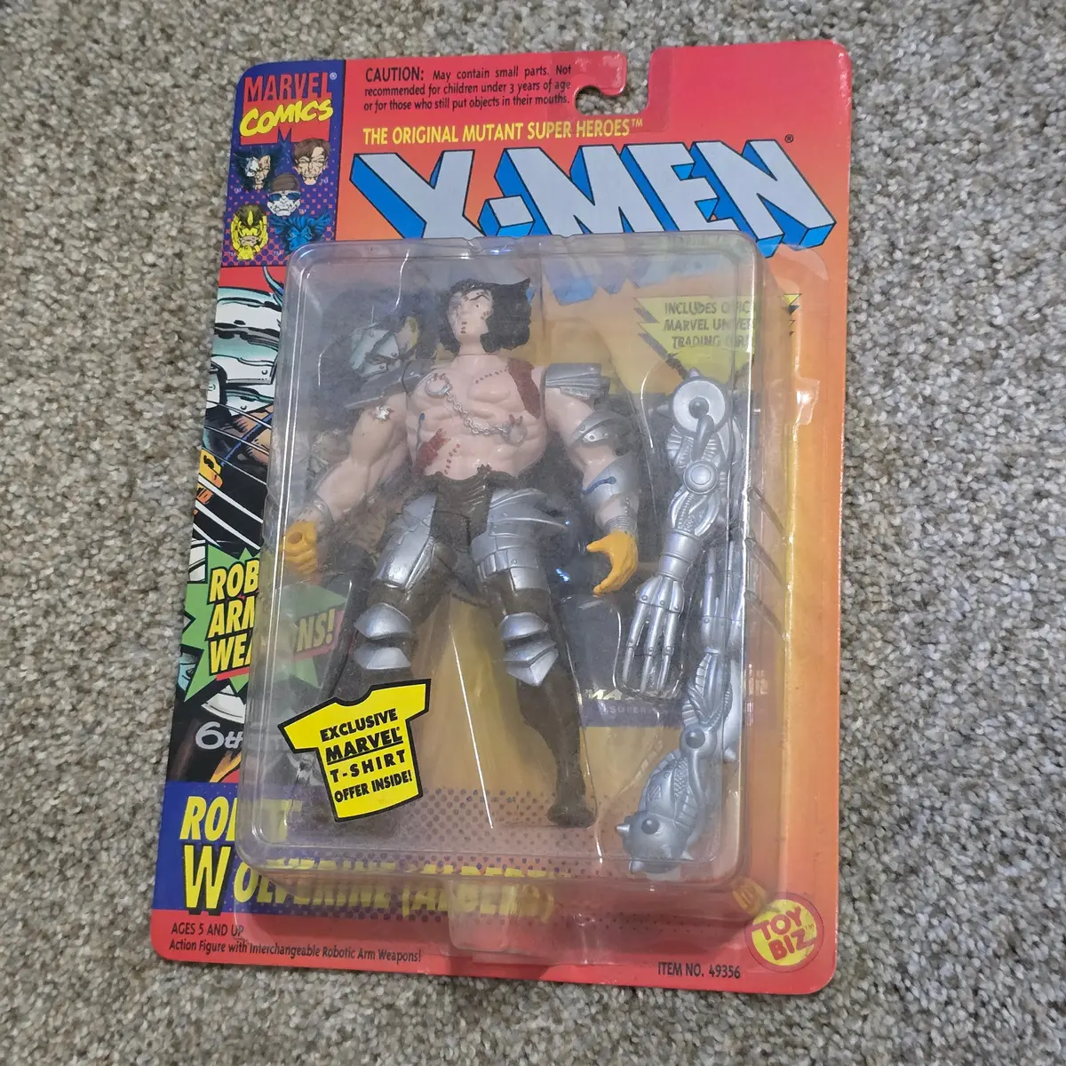 Vintage Robot Wolverine Albert X-Men Toy Biz Action Figure Moc 1