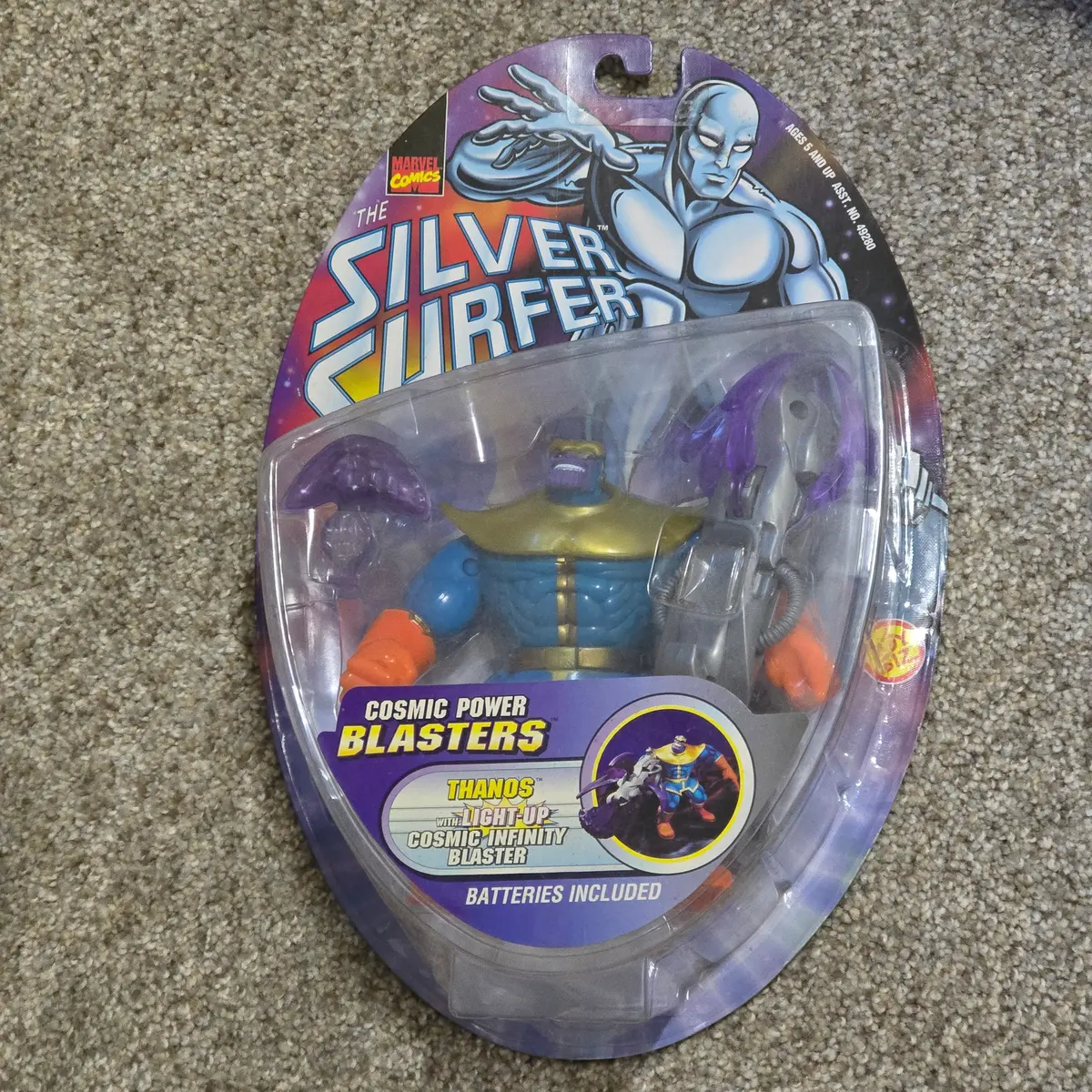 Vintage Thanos Toy Biz Silver Surfer 1997 Cosmic Power Blasters 1