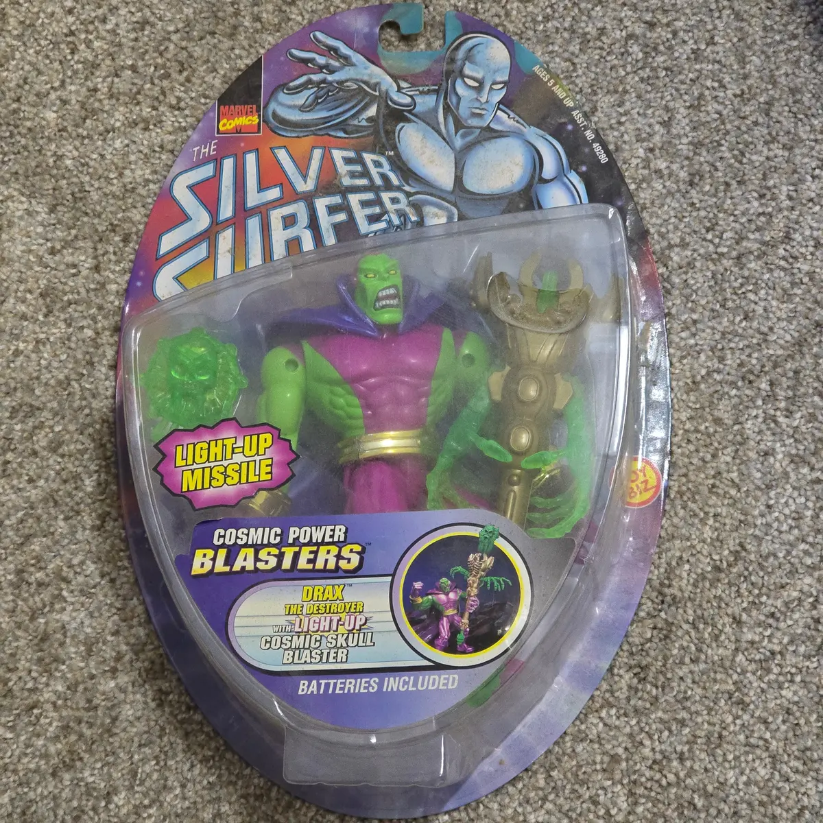 Vintage Drax The Destroyer Toy Biz 1997 Cosmic Power Blasters Light-Up 1