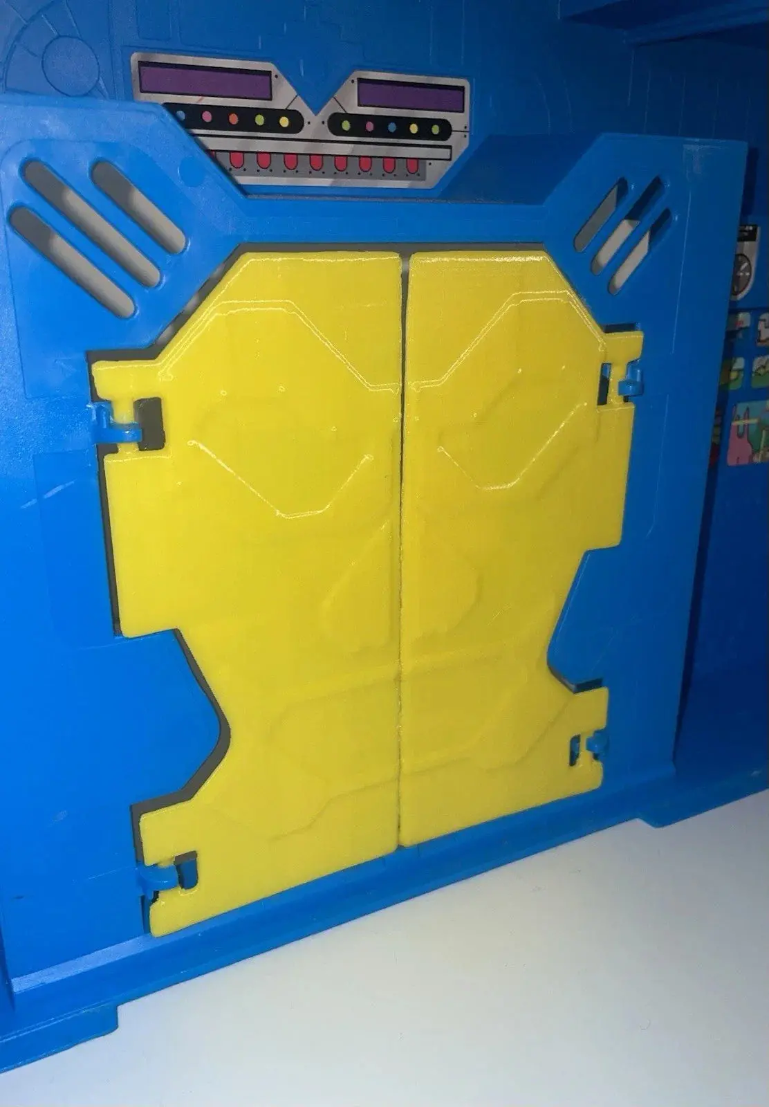 Kenner Super Powers Hall Of Justice Playset Security Doors Set Repro Part 1984 2