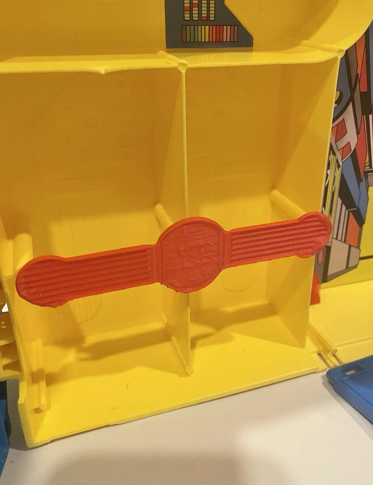Kenner Super Powers Hall Of Justice Playset Transporter Strap Repro Part 1984 1