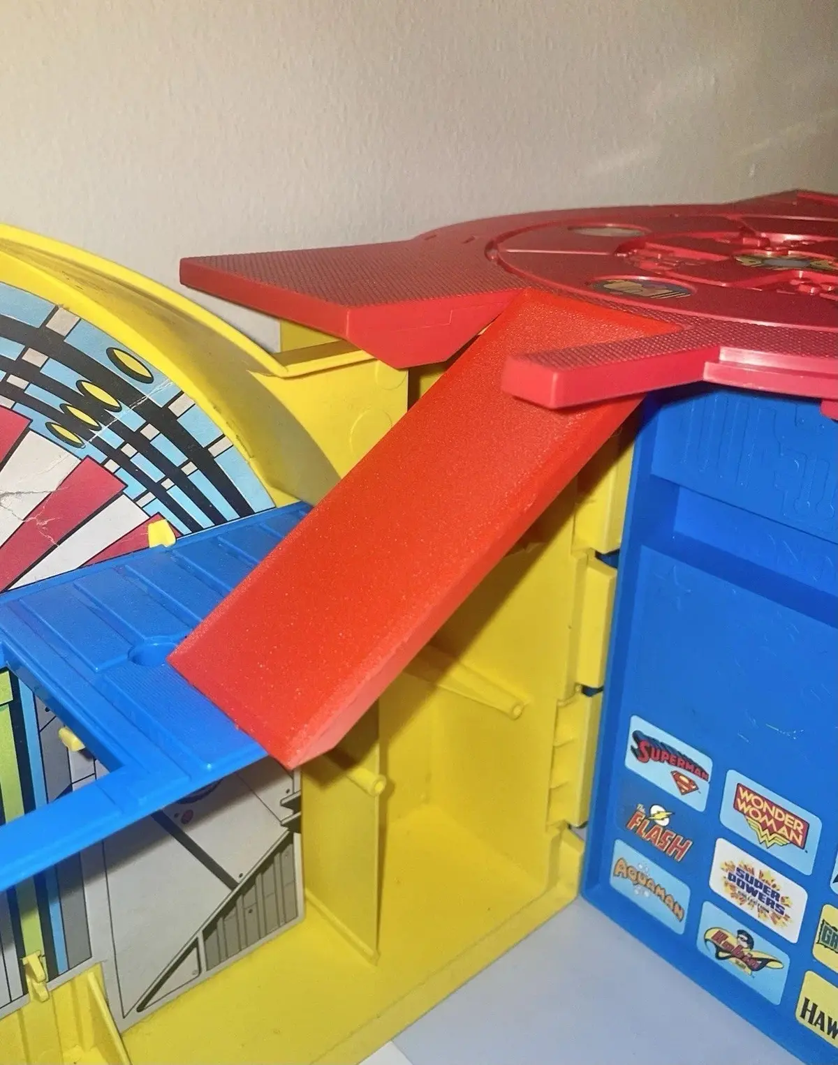 Kenner Super Powers Hall Of Justice Playset Landing Pad Ramp Repro Part 1984 1