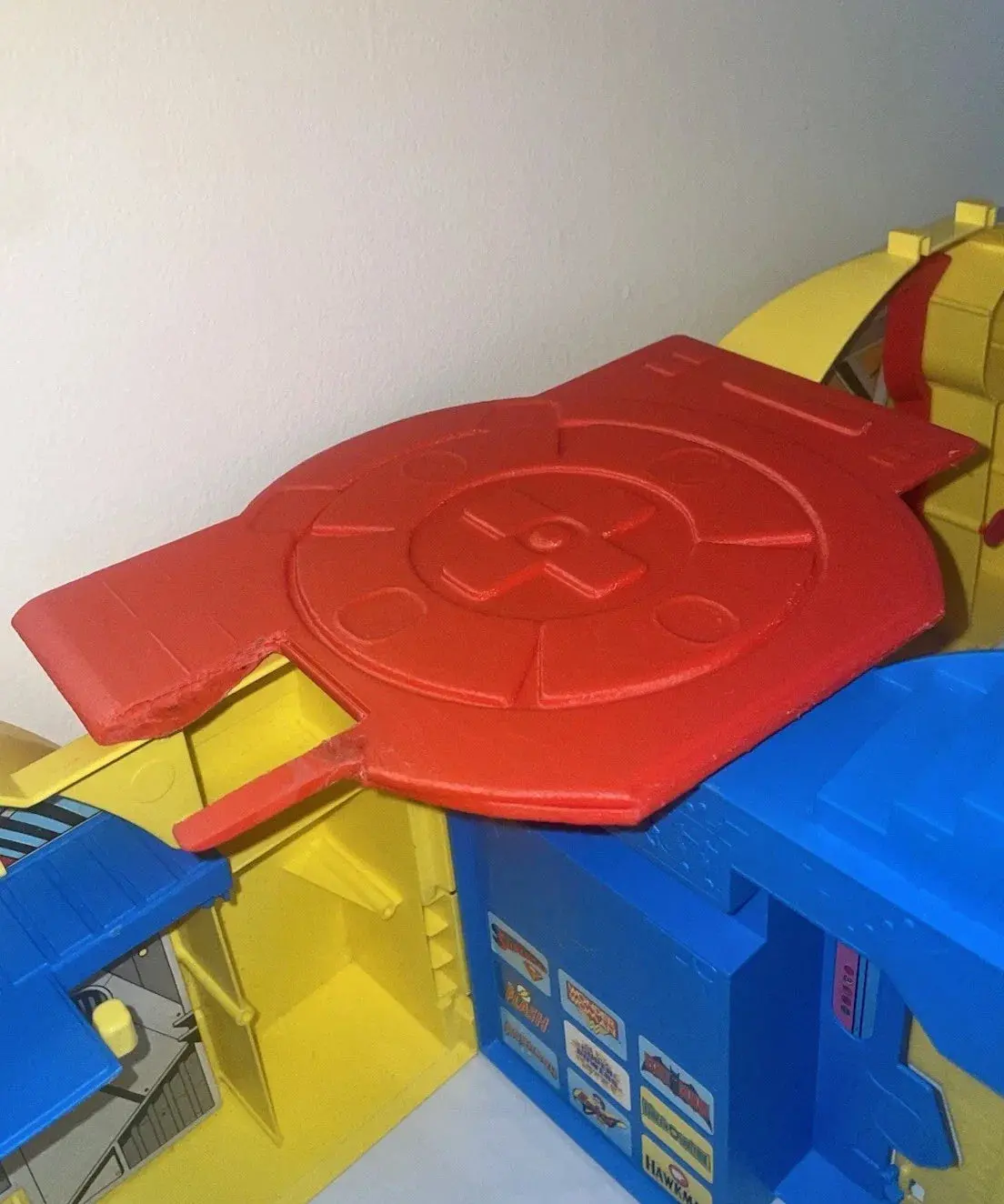 Kenner Super Powers Hall Of Justice Playset Landing Pad Platform Repro Part 1984 1