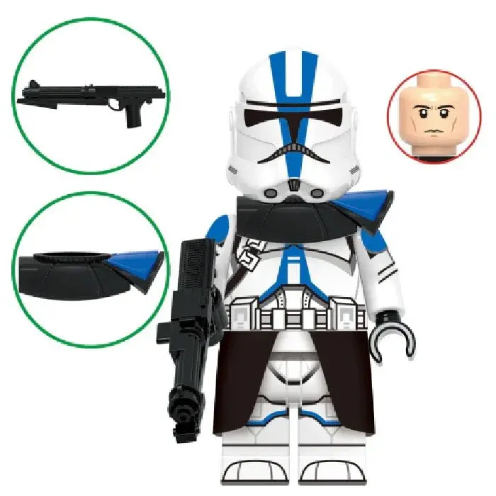 Sergeant Appo 501St Legion Clone Trooper Star Wars Lego Minifigures Custom Toys 1