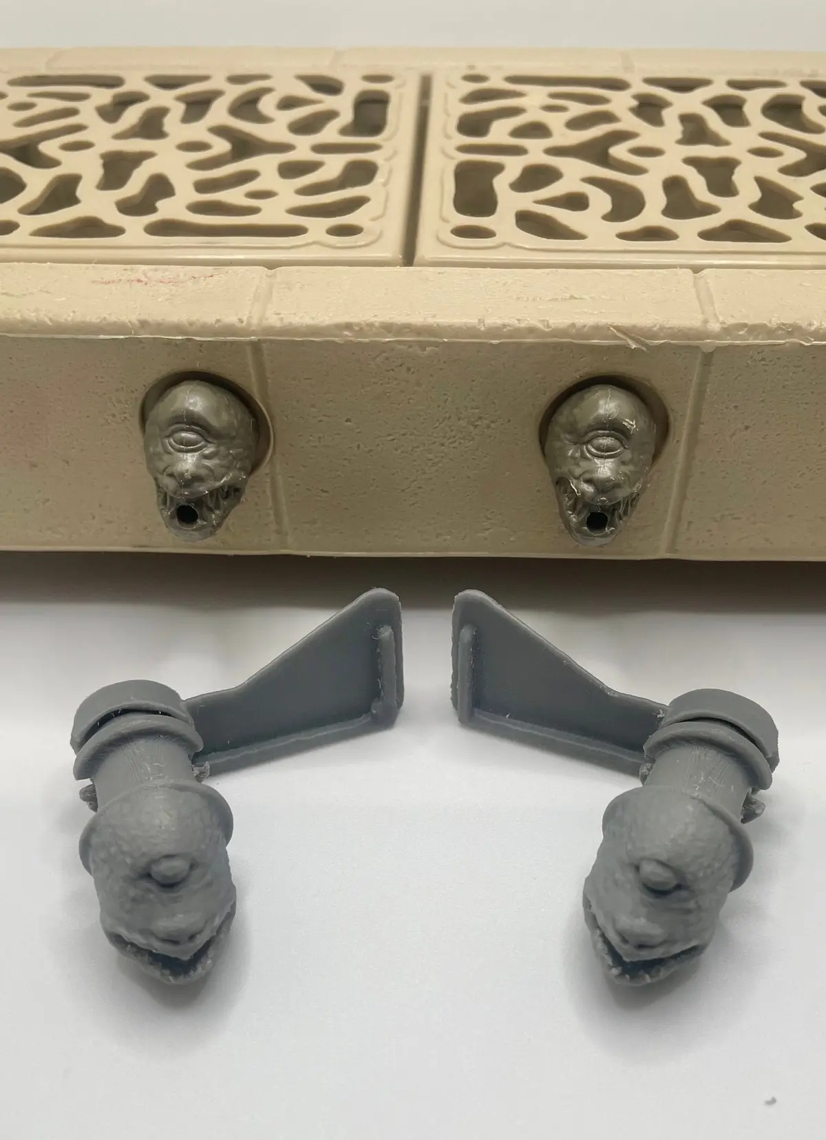 Star Wars Vintage 1983 Jabba The Hutt Playset Gargoyle Hinges Repro Part Kenner 1