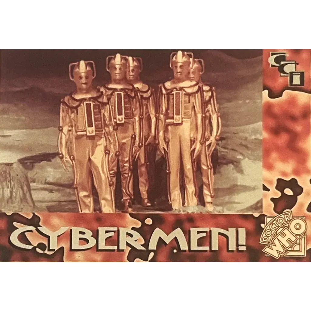 🤖 Vintage 1994 Doctor Who Cybermen Foil Trading Card — Card 5 Of 6 1
