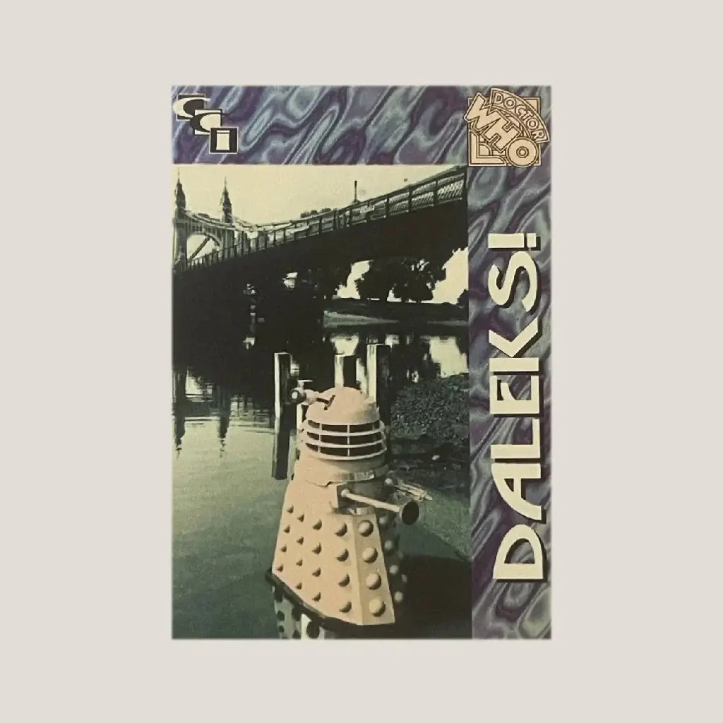 🛸 Vintage 1994 Doctor Who Daleks Foil Trading Card — Card 1 Of 6 1