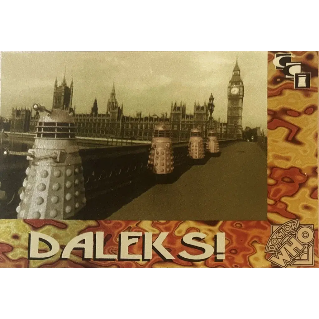 🛸 Vintage 1994 Doctor Who Daleks Foil Trading Card — Card 2 Of 6 1