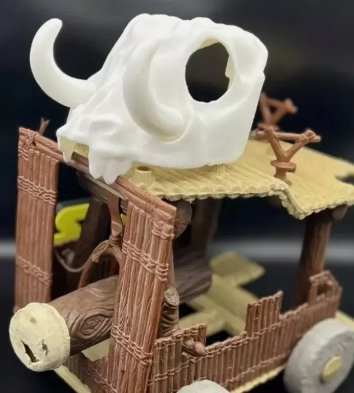 Vintage Star Wars Potf Ewok Battle Wagon Skull Repro Replacement Part Kenner Toys From Ewok Cartoon 1