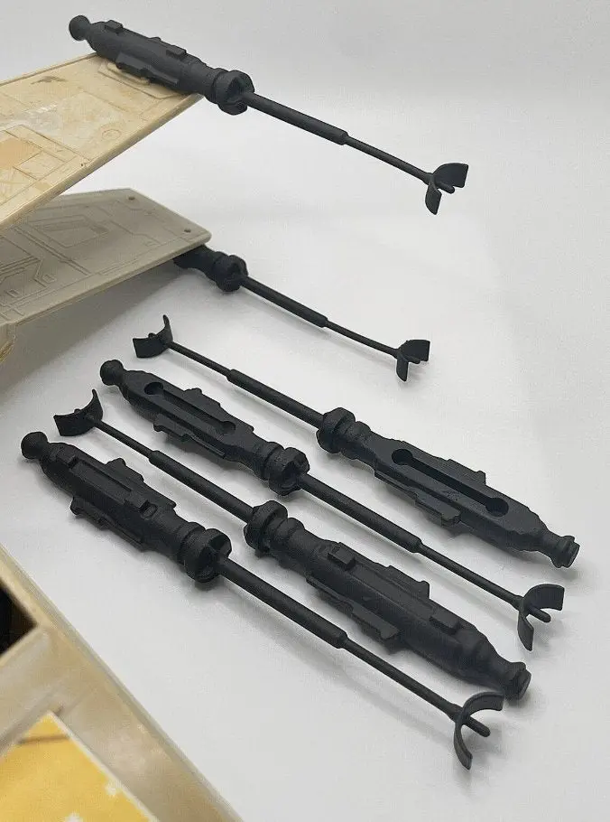 Vintage Star Wars X Wing Cannons Reproduction Replacement Part 1978 Kenner Toys 1
